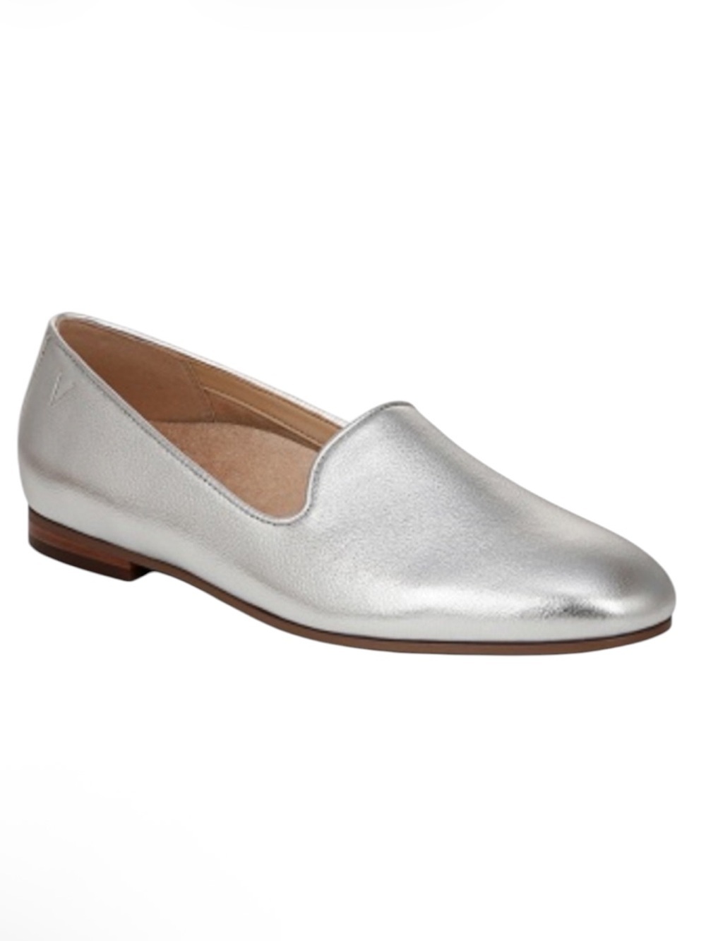 Vionic Willa ll Silver Metallic Loafer Size 7